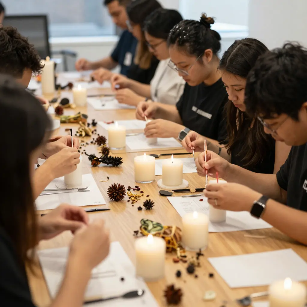 Small group candle making class in Auckland